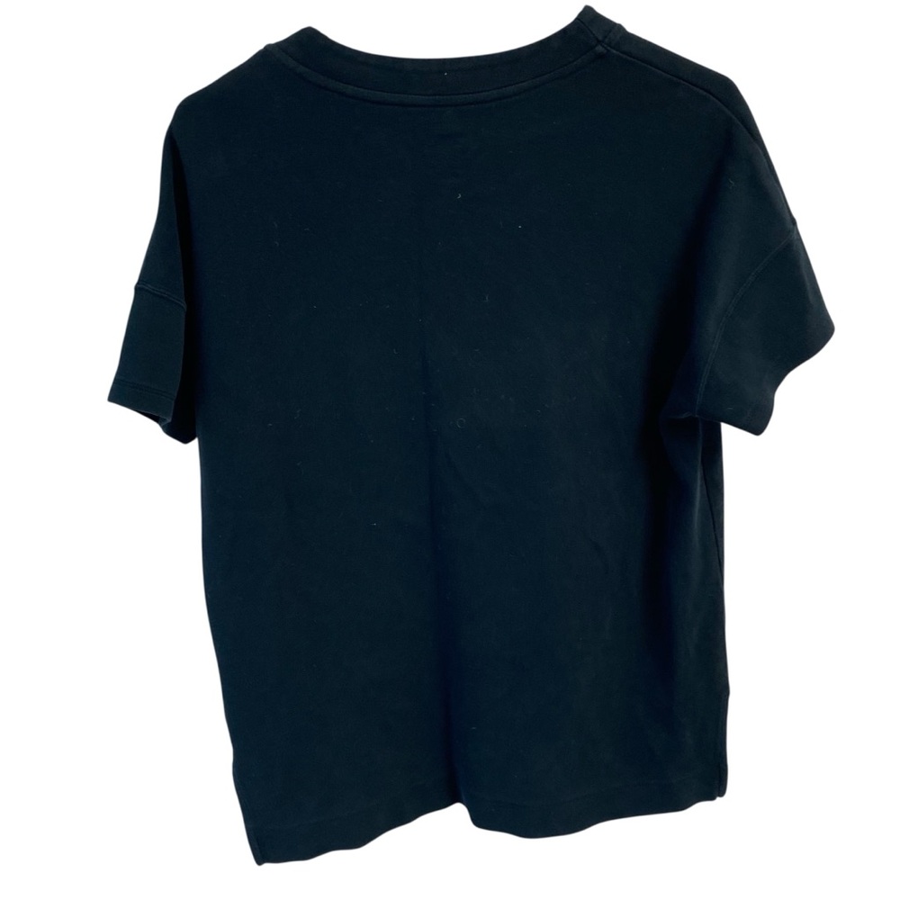 Nike Black Tee with Metallic Logo Heavyweight Tshirt Casual Sporty Athletic‎ Med - Picture 2 of 7